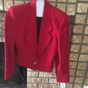 Red wool jacket